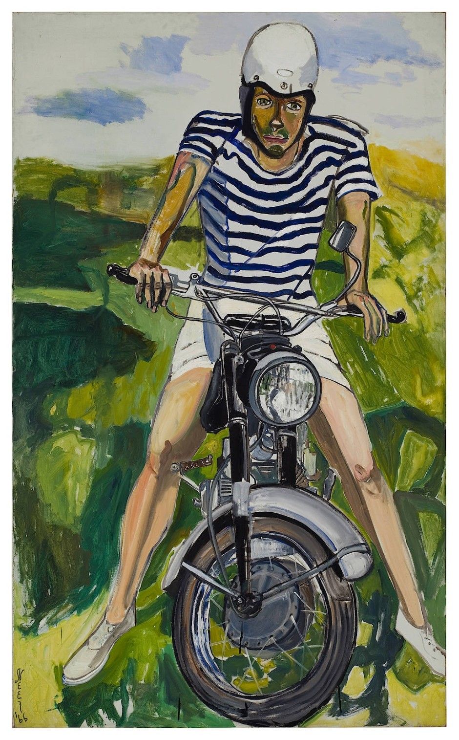 Alice Neel - „Hartley on the Motorcycle“, 1966, Öl auf Leinwand.jpg