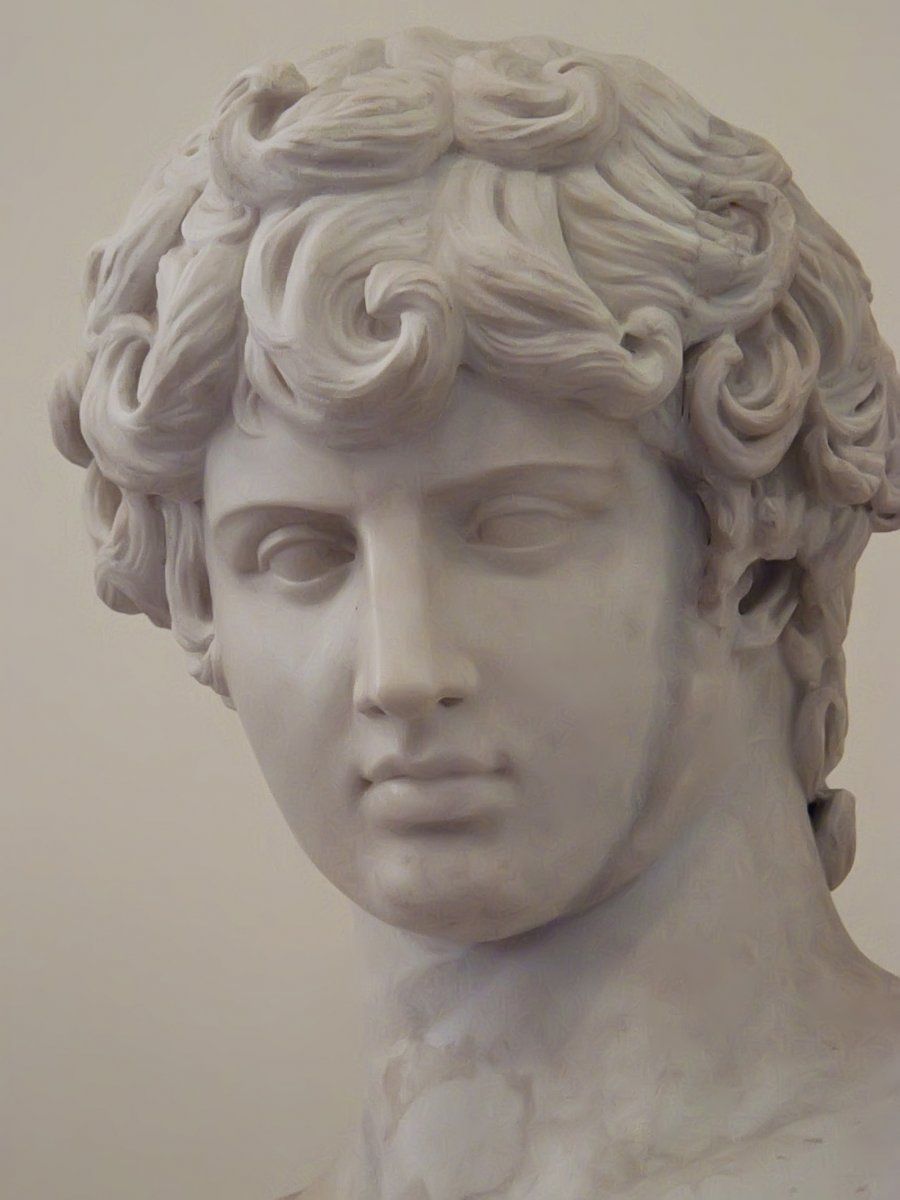 Antinous Ludovisi, 18th century copy of known portraits - Carrara marble (Photo Mary Harrsch).jpg