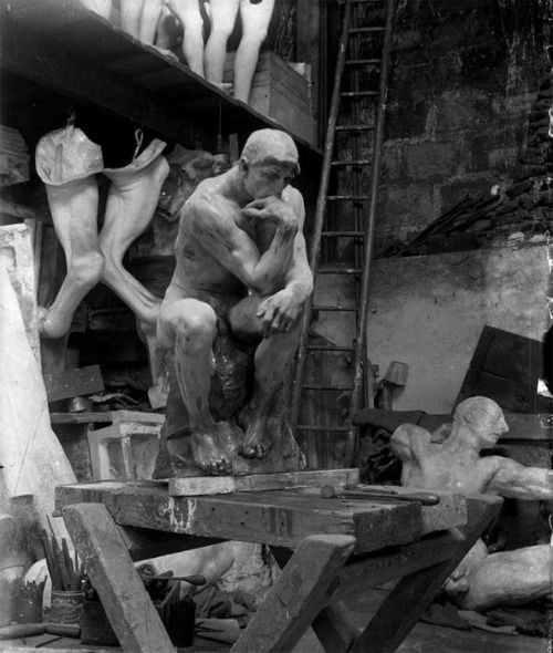 Auguste Rodin’s studio, 1900.jpg