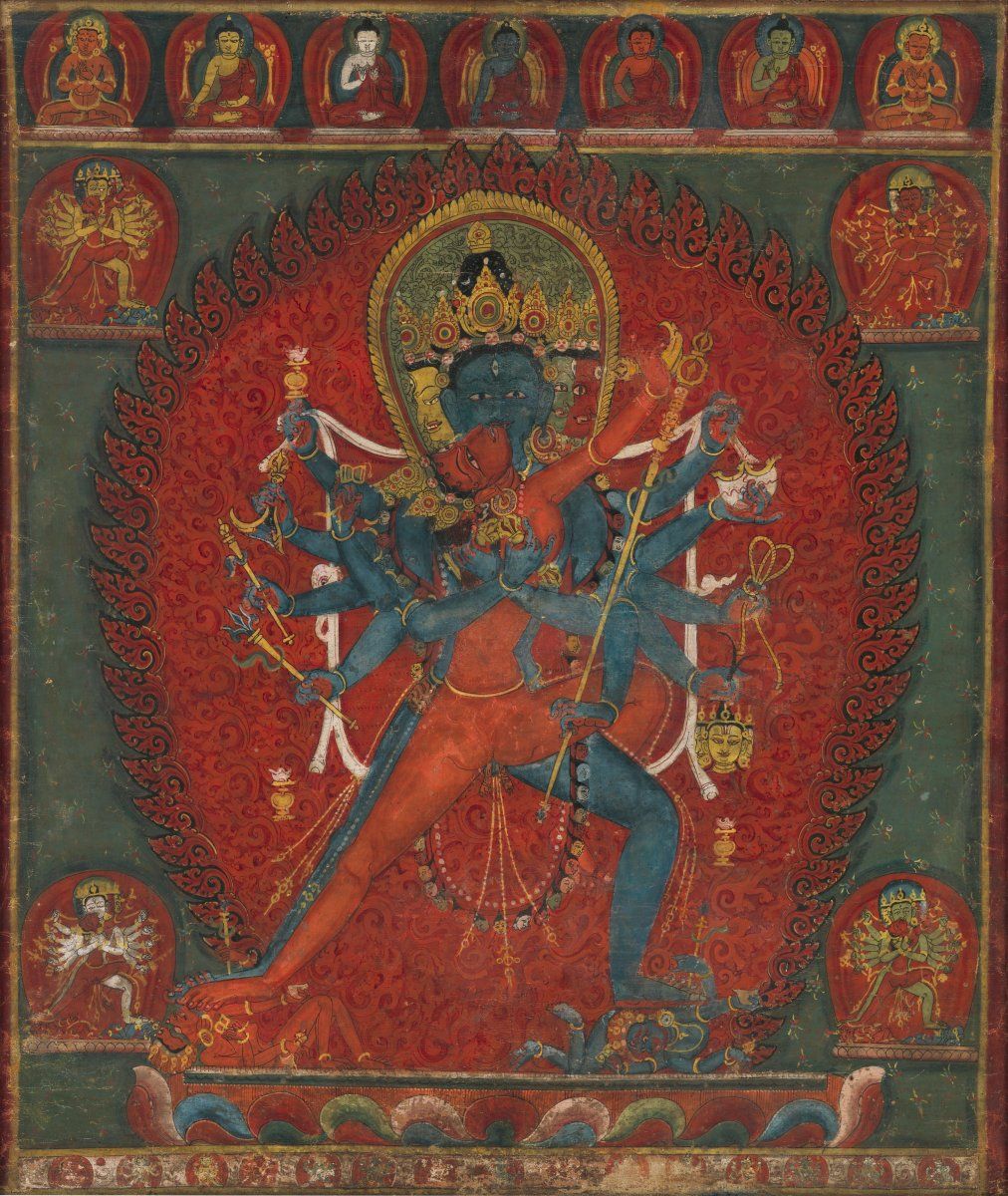 Chakrasamvara and Vajravarahi, Nepal Kathmandu Valley, 1575-1600.jpg