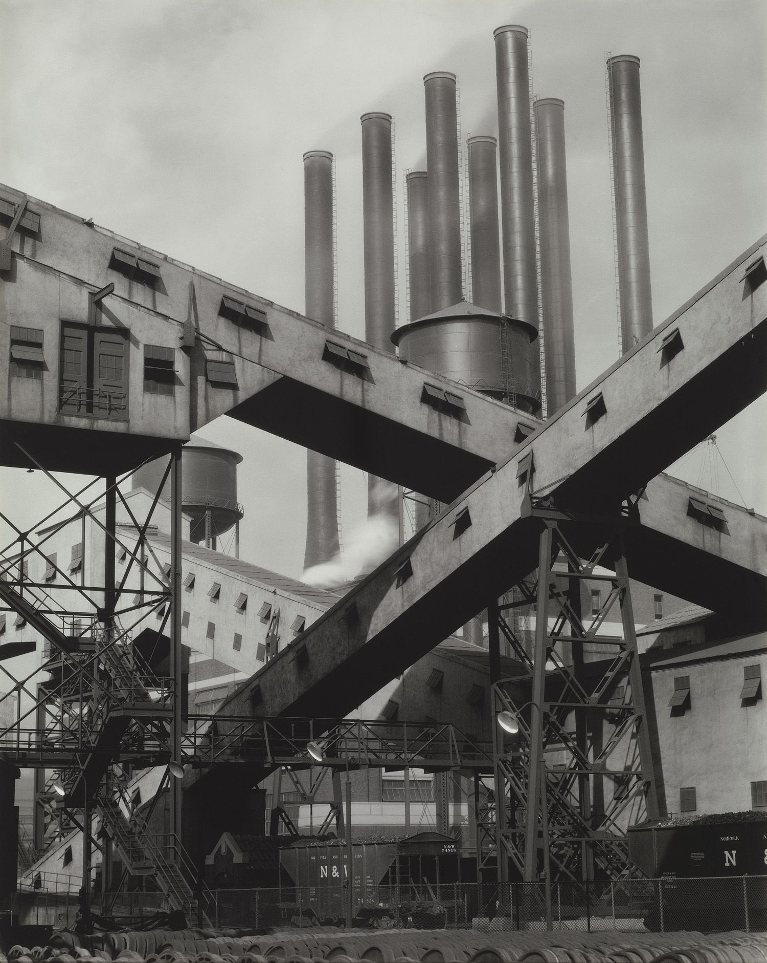 Charles Sheeler - Ford Plant – Criss–Crossed Conveyors (1927).jpg