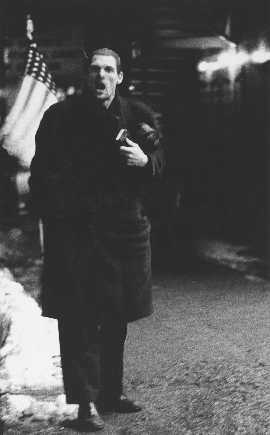 Diane Arbus - Man yelling in Times Square, NYC, 1958.jpg