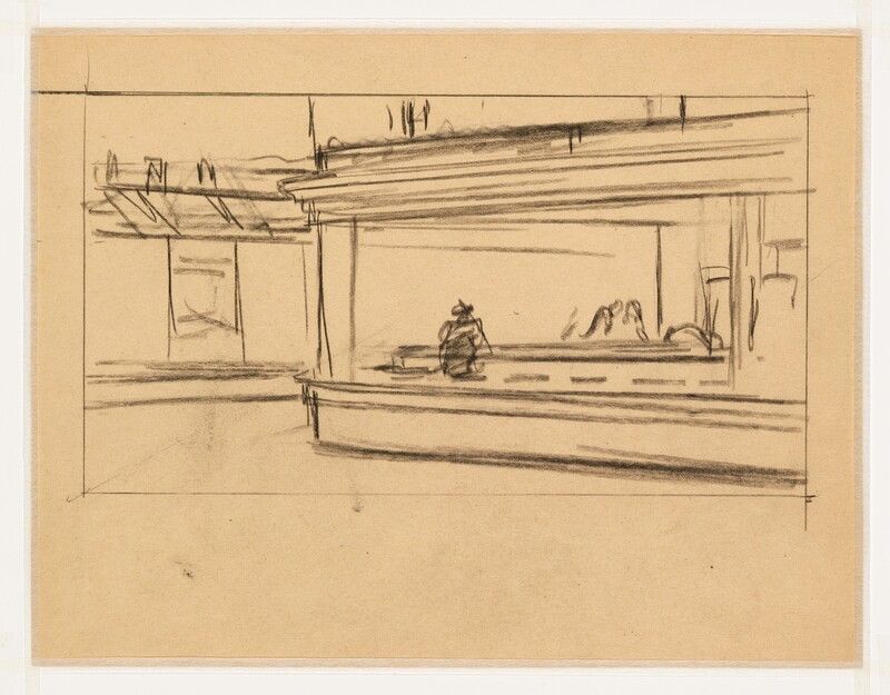 Edward Hopper - Studies for Nighthawks c.1941 (1).jpg