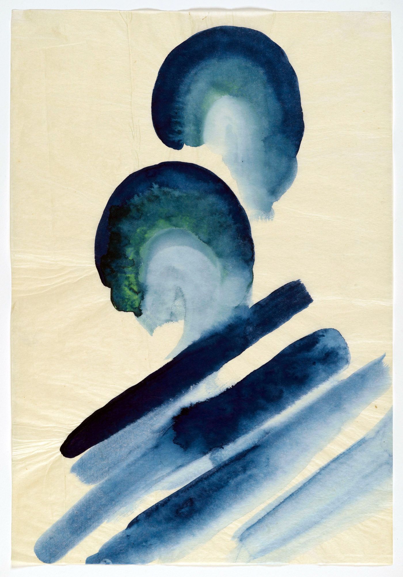 Georgia O’Keeffe - Blue #2 (1916, Watercolour on paper).jpg