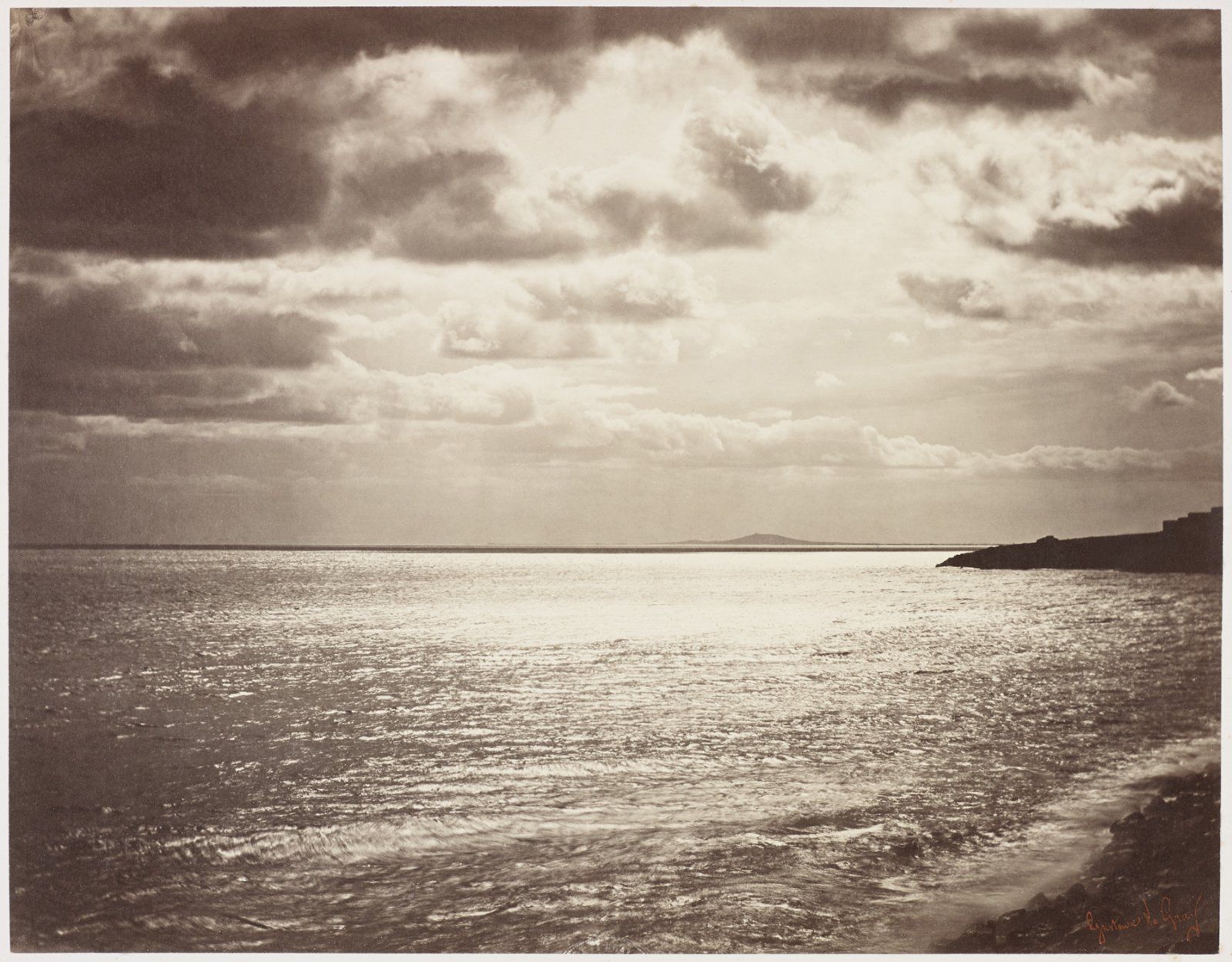 Gustave Le Gray - Mediterranean with Mount Agde (1857).jpg