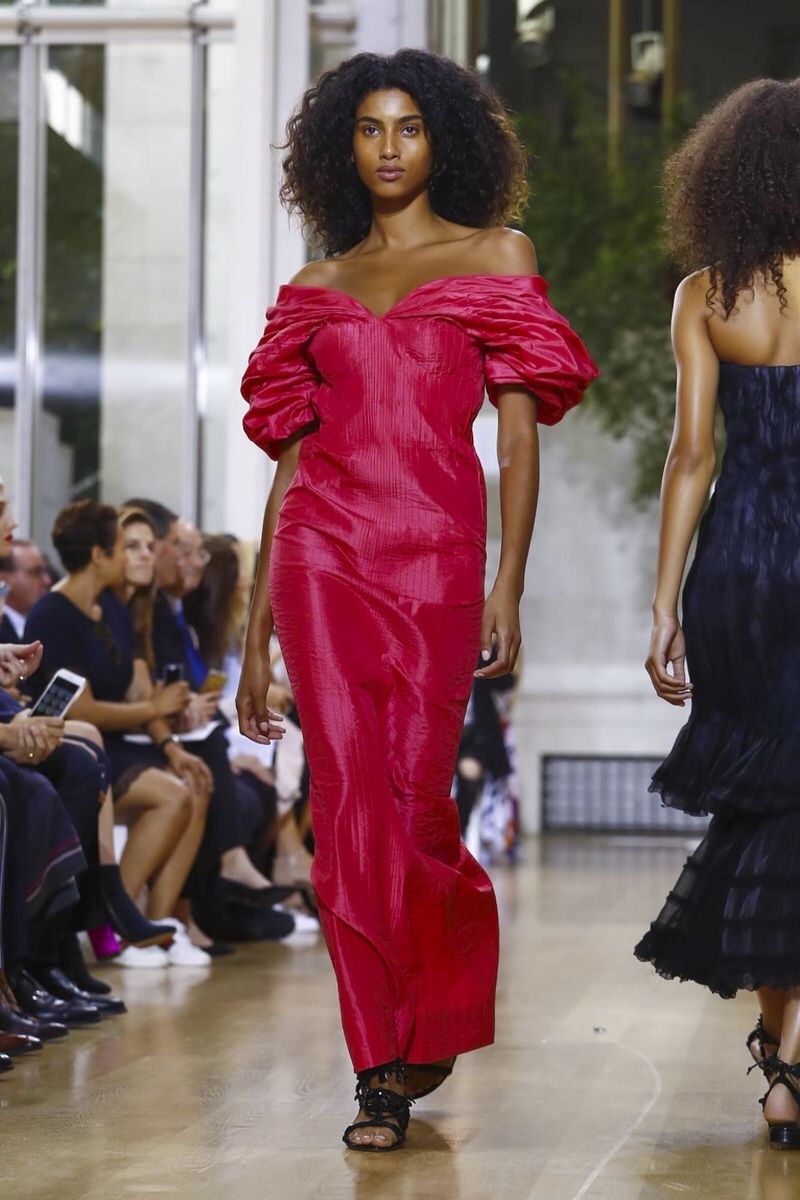 Imaan Hammam, runway, Oscar de la Renta, nyfw 16, new york fashion week.jpg