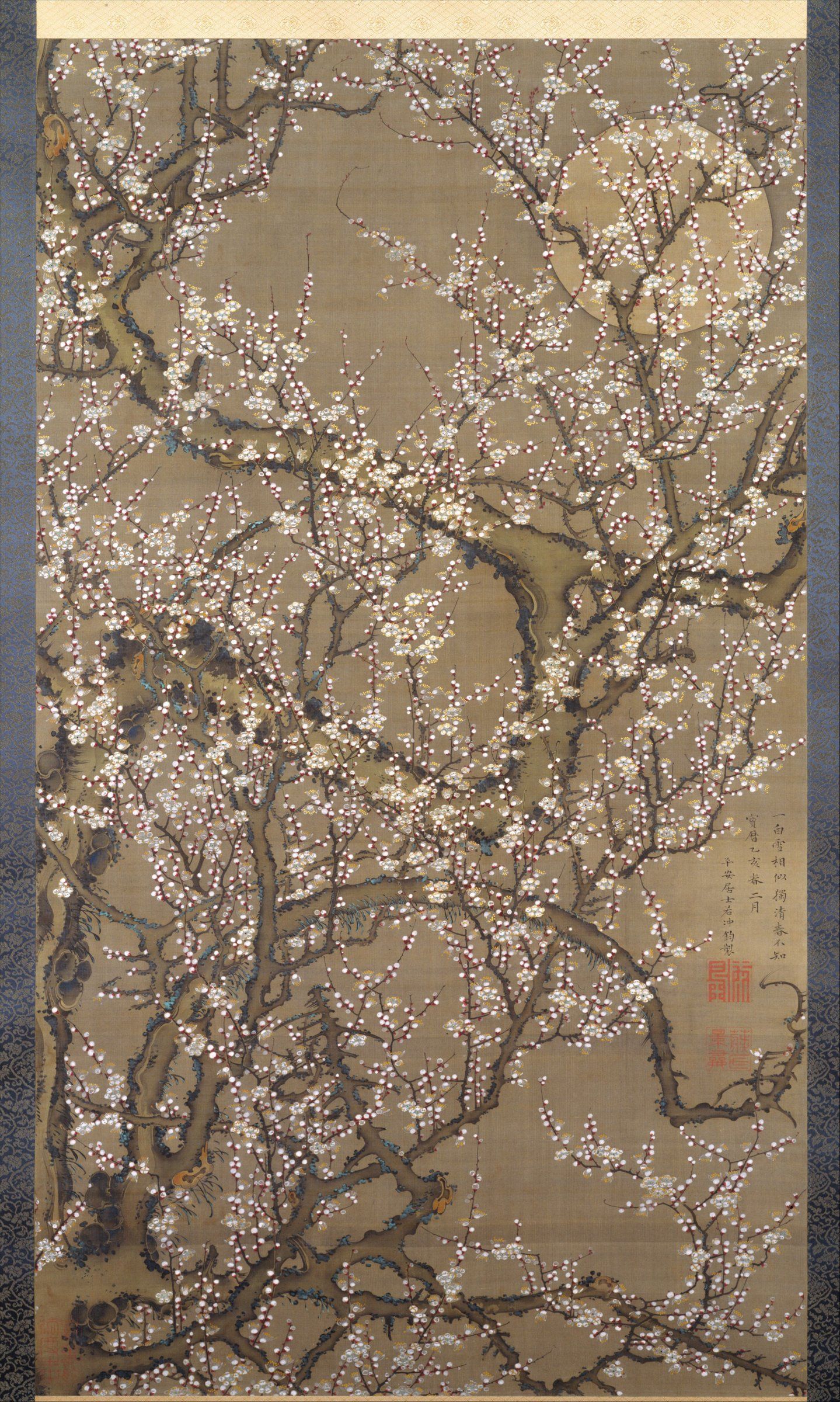 Ito Jakuchu - White Plum Blossoms and Moon.jpg