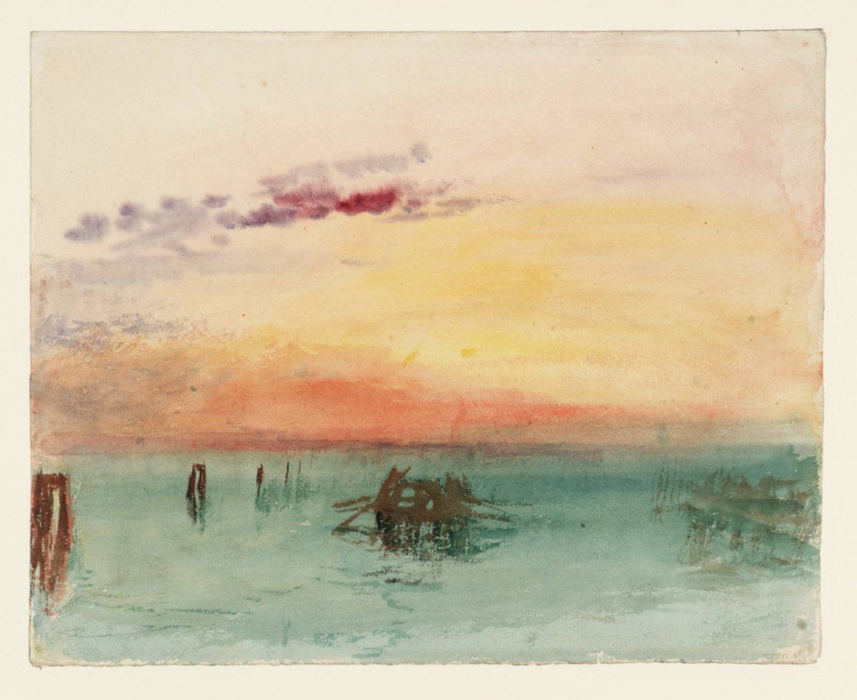 J. M. William Turner - Venice Looking across the Lagoon at Sunset, 1840.jpg