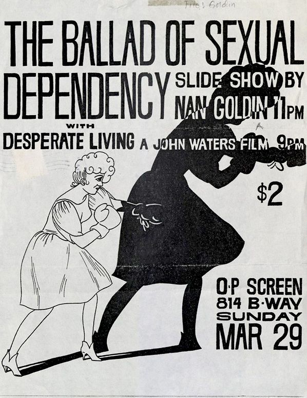 Janet Stein (designer)-Poster for ‘The Ballad of Sexual Dependency’ 1982.jpg