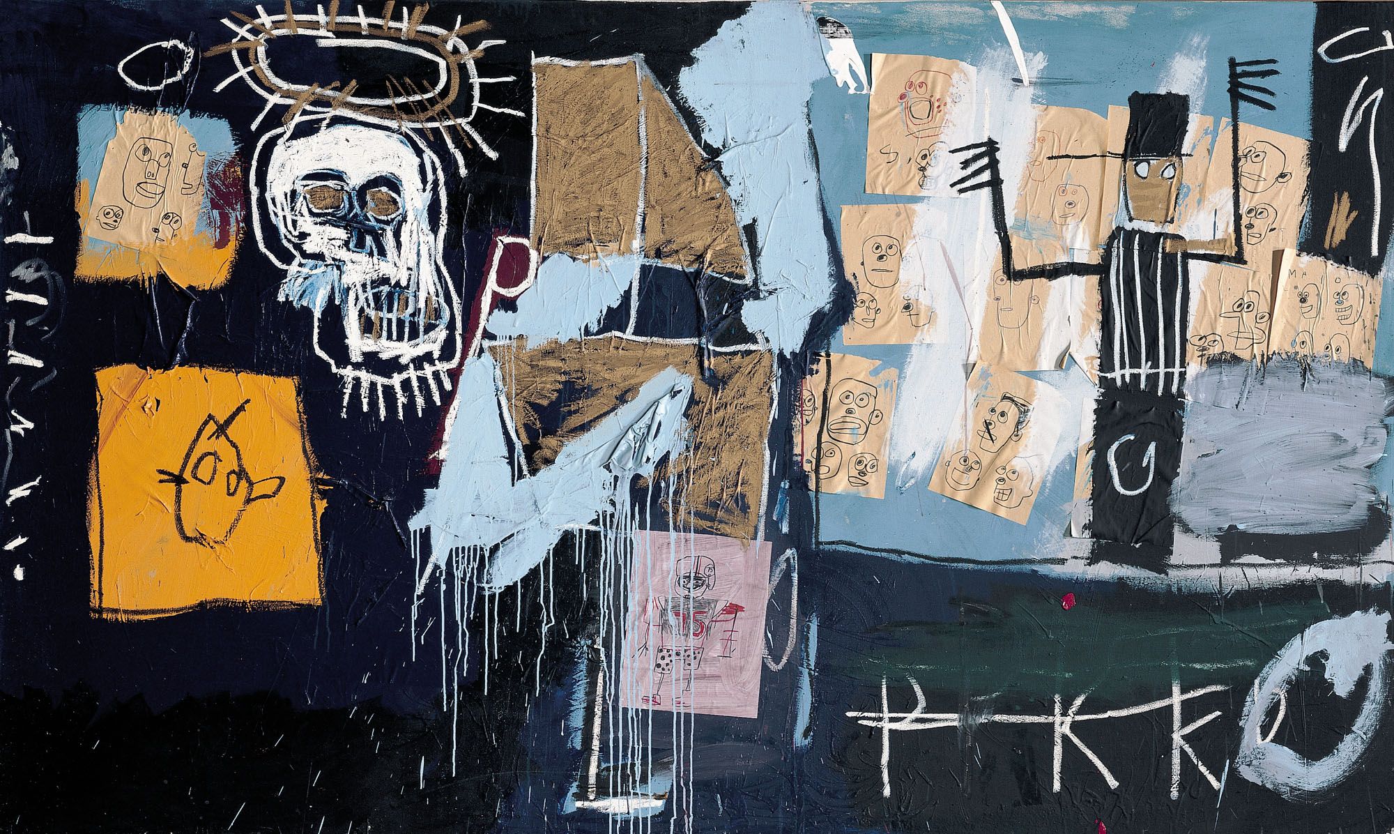 Jean-Michel Basquiat-Slave Auction(Vente aux enchères d’esclaves)1982-183x305.5cm.jpg