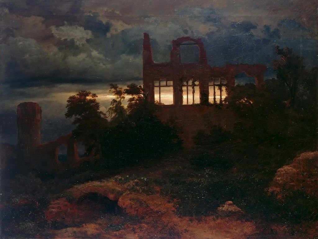 Lanscape with Castle Ruins - Arnold Böcklin (1847).jpg