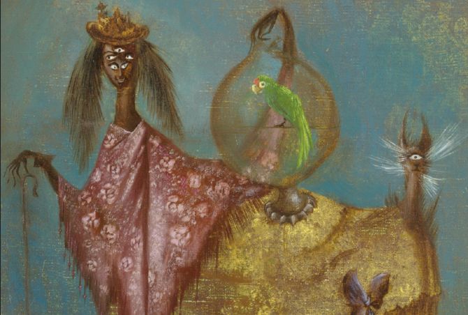 Leonora Carrington - The Artist Traveling Incognito (1949) (detail).jpg