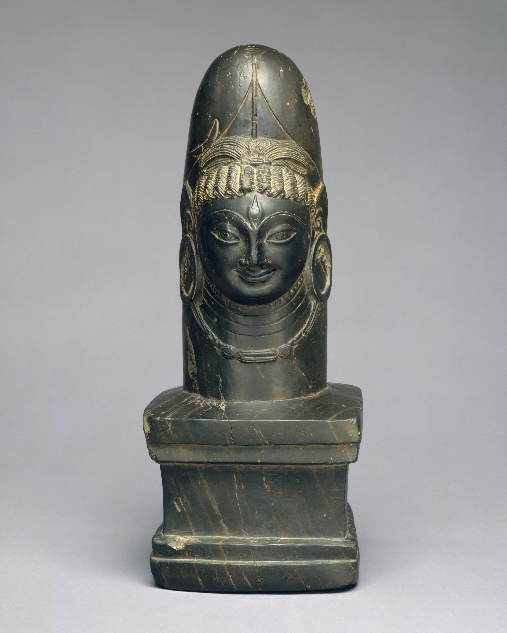 Linga with Face of Shiva (Ekamukhalinga), India Jammu&Kashmir, 7th century.jpg