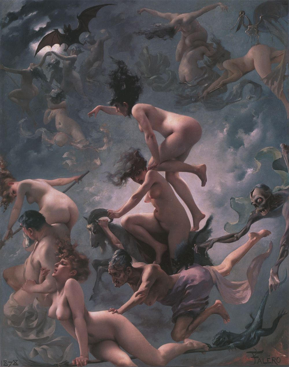 Luis Ricardo Falero - Hexen auf dem Weg zum Sabbat (1878).jpg