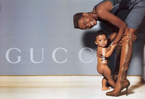 Nadine Willis for Gucci A-W 2003, by Mario Testino.jpg