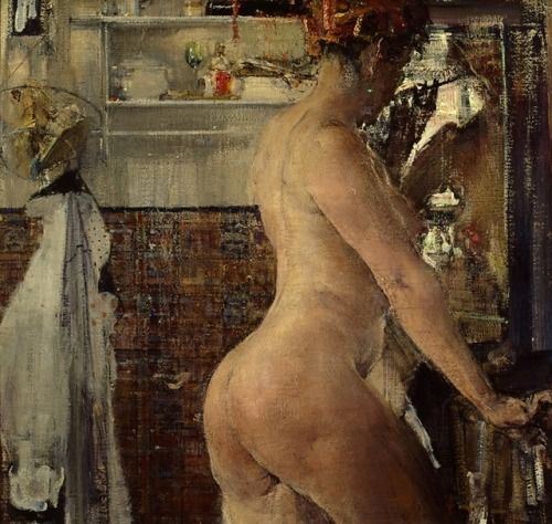 Nicolai Ivanovich Fechin (1881 - 1955) - Nude in the bathroom.jpg