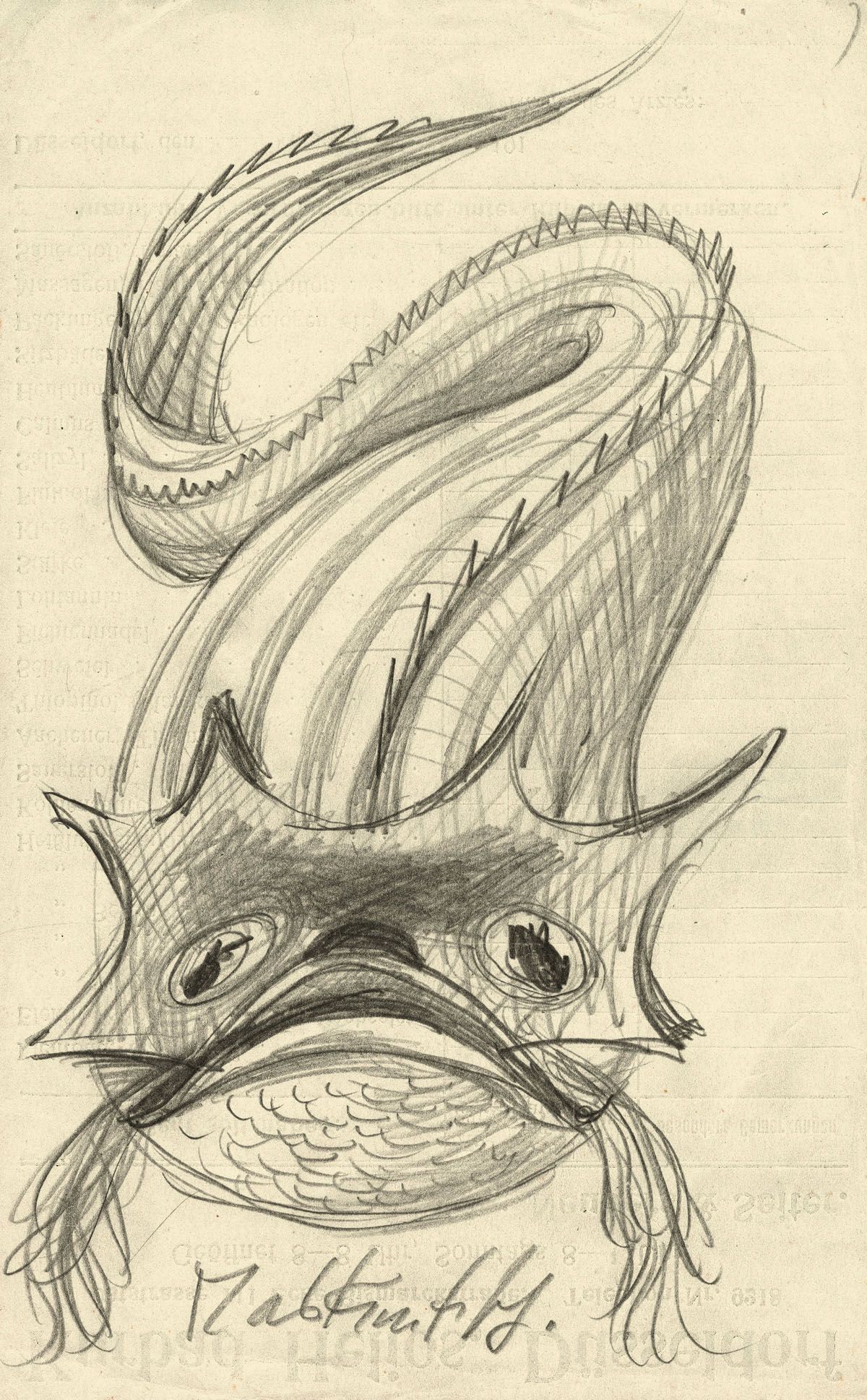 Otto Dix - Mask Fish (Maskenfisch) (1922).jpg