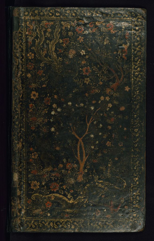 Poem (masnavi), Original binding, Walters Manuscript W.656, Lower board outside.jpg