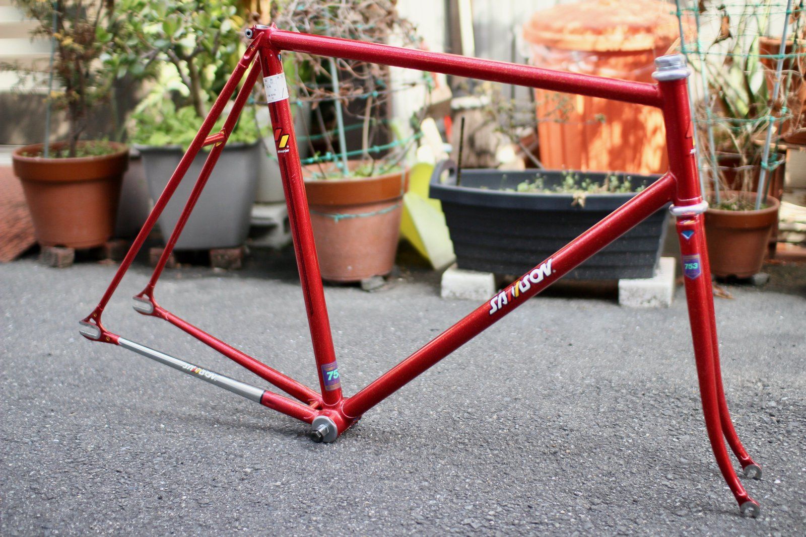 principedal_47285813541_RARE Mr.Yuichiro Kamiyama SAMSON NJS KEIRIN Frame Set 56cm Red_Gold fl...jpg