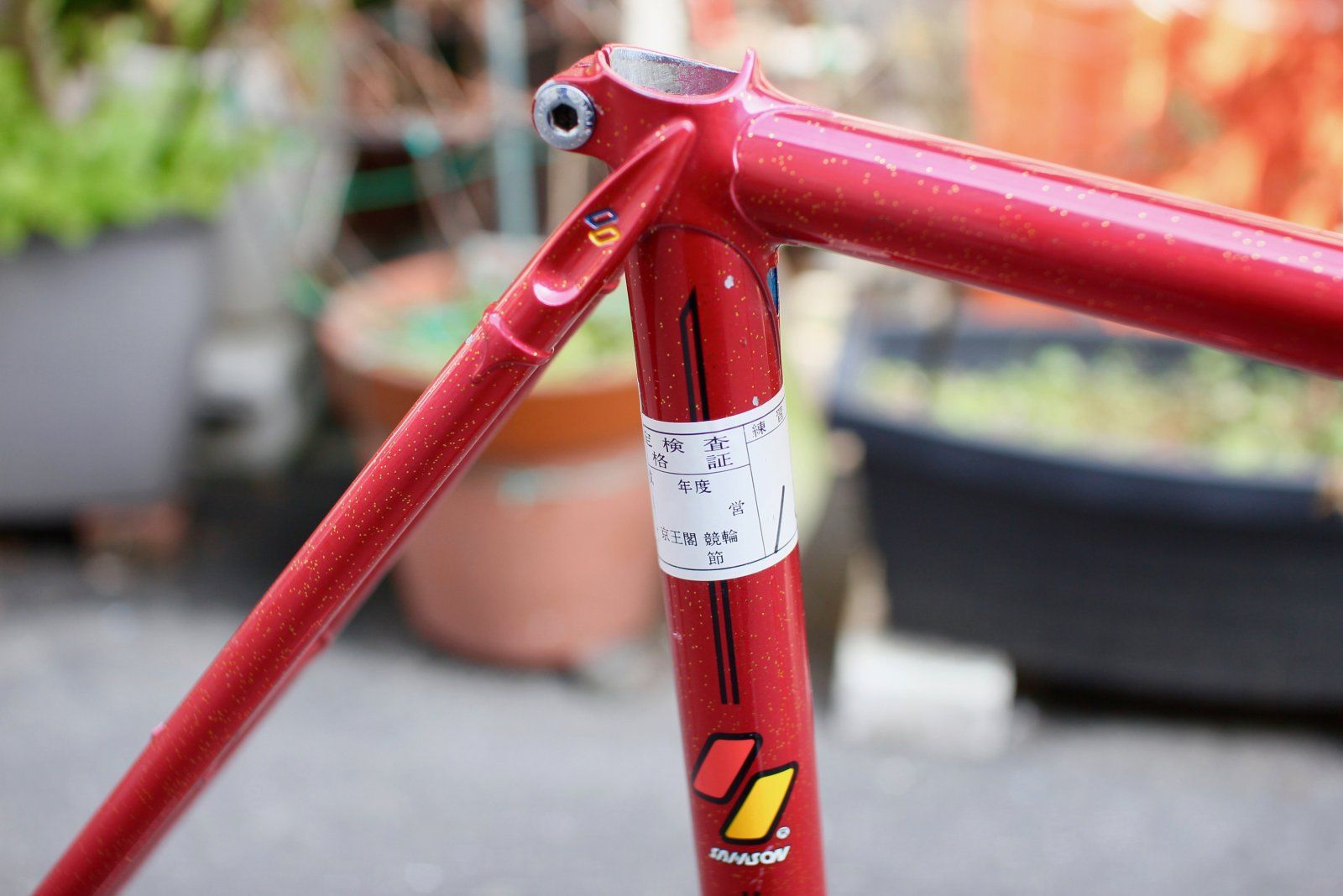 principedal_47285814711_RARE Mr.Yuichiro Kamiyama SAMSON NJS KEIRIN Frame Set 56cm Red_Gold fl...jpg