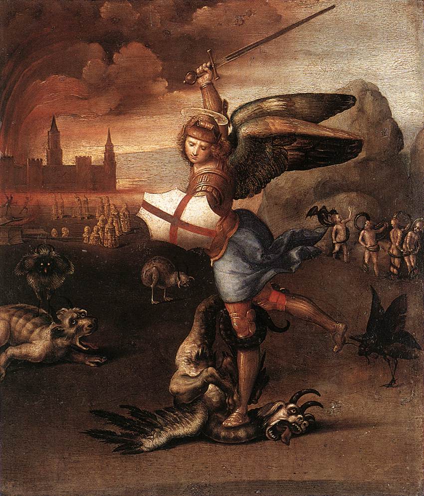 Saint Michael and the Dragon - Raphael (1505).jpg