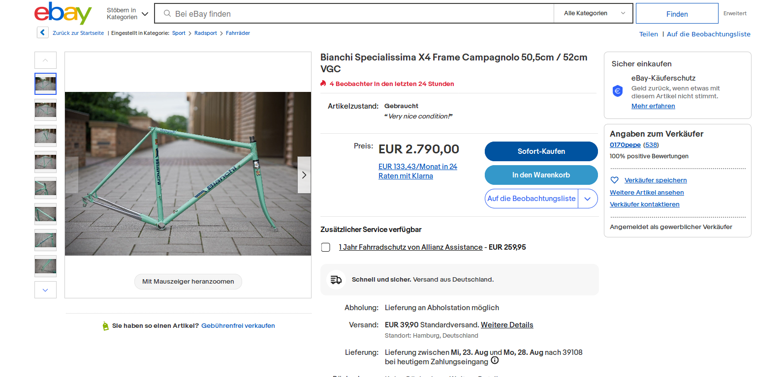 Screenshot_2023-08-19 Bianchi Specialissima X4 Frame Campagnolo 50,5cm 52cm VGC eBay.png