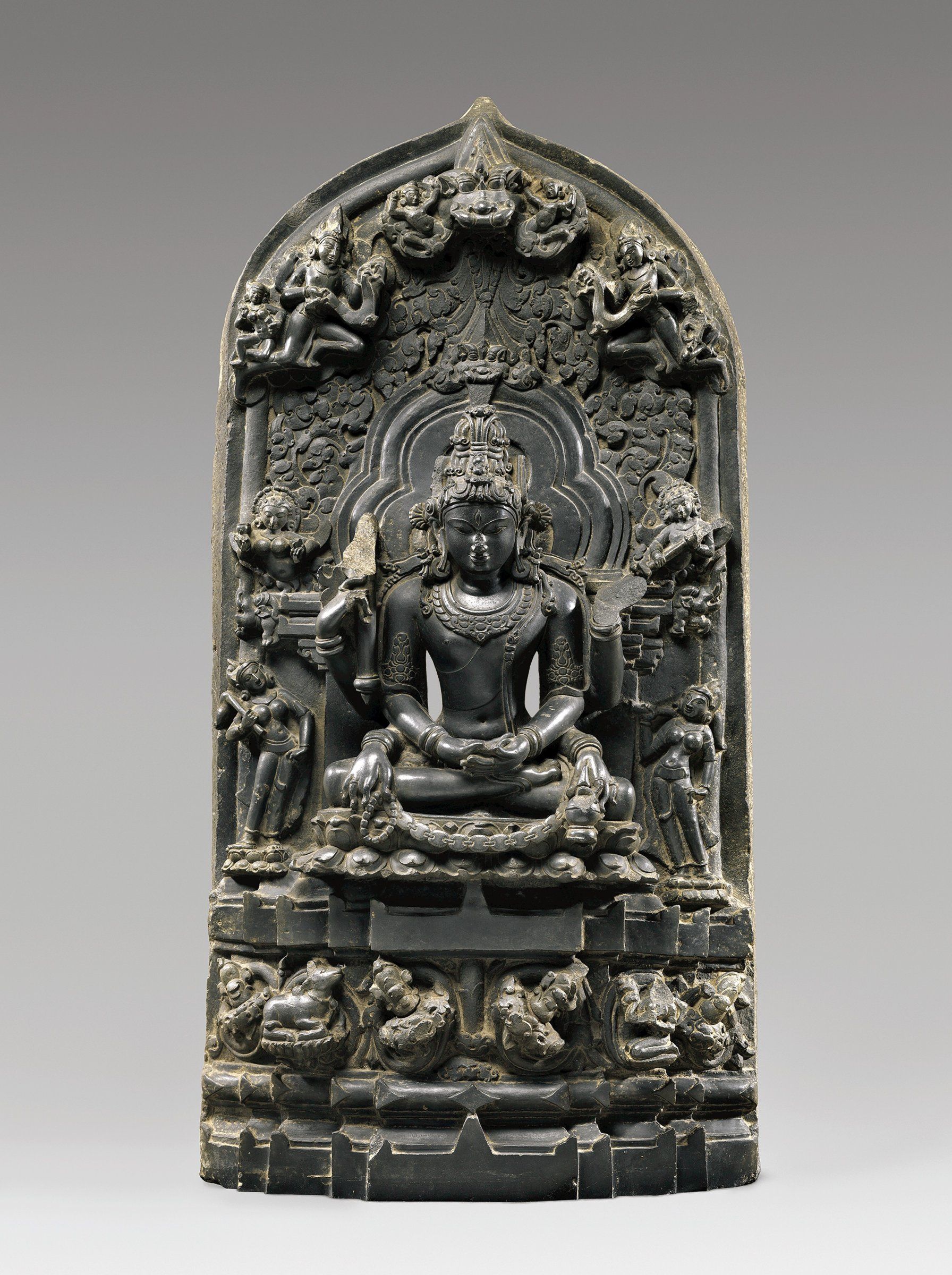 Shiva as Mrityunjaya, the Conquerer of Death, India or Bangladesh, 12th century.jpg