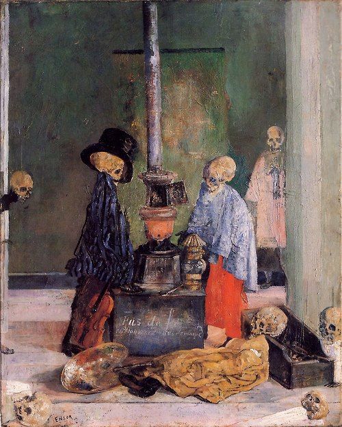 Skeletons Trying to Warm Themselves - James Ensor 1891.jpg