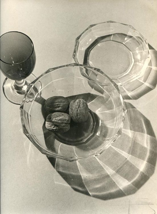 Still Life of Glassware with Reflections and Walnuts, 1950s by Emile Sera.jpg