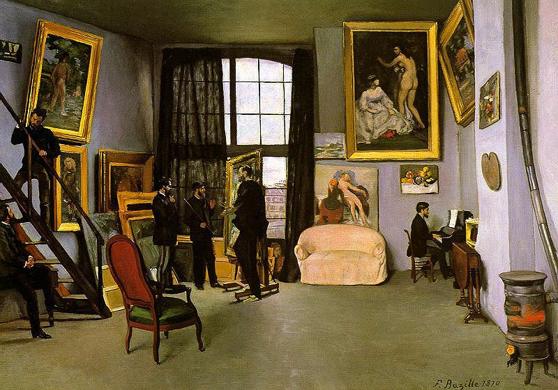 The Artist’s Studio ­ 9 Rue de la Condamine - Frederic Bazille (1870).jpg