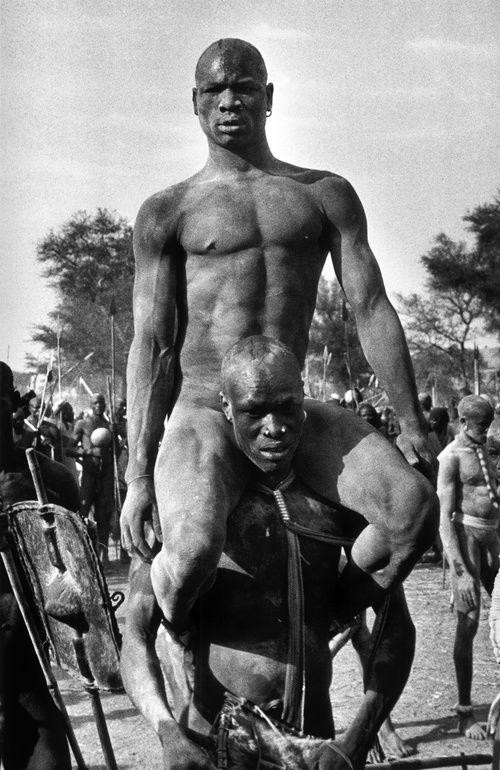 The champion of a Korongo Nuba wrestling match, Kordofan, Southern Sudan 1949.jpg