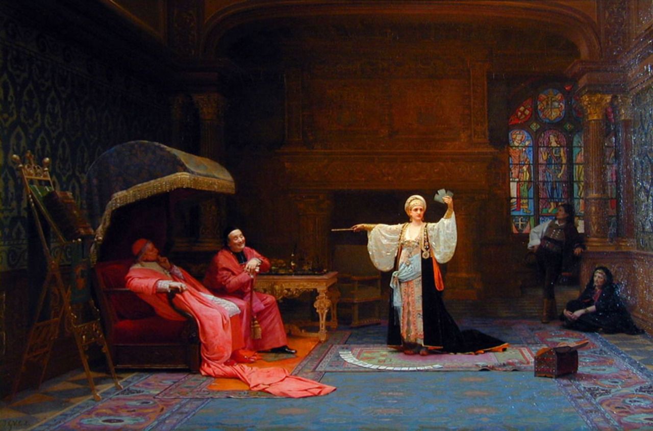 The Fortune Teller - Jehan Georges Vibert (XIX).jpg