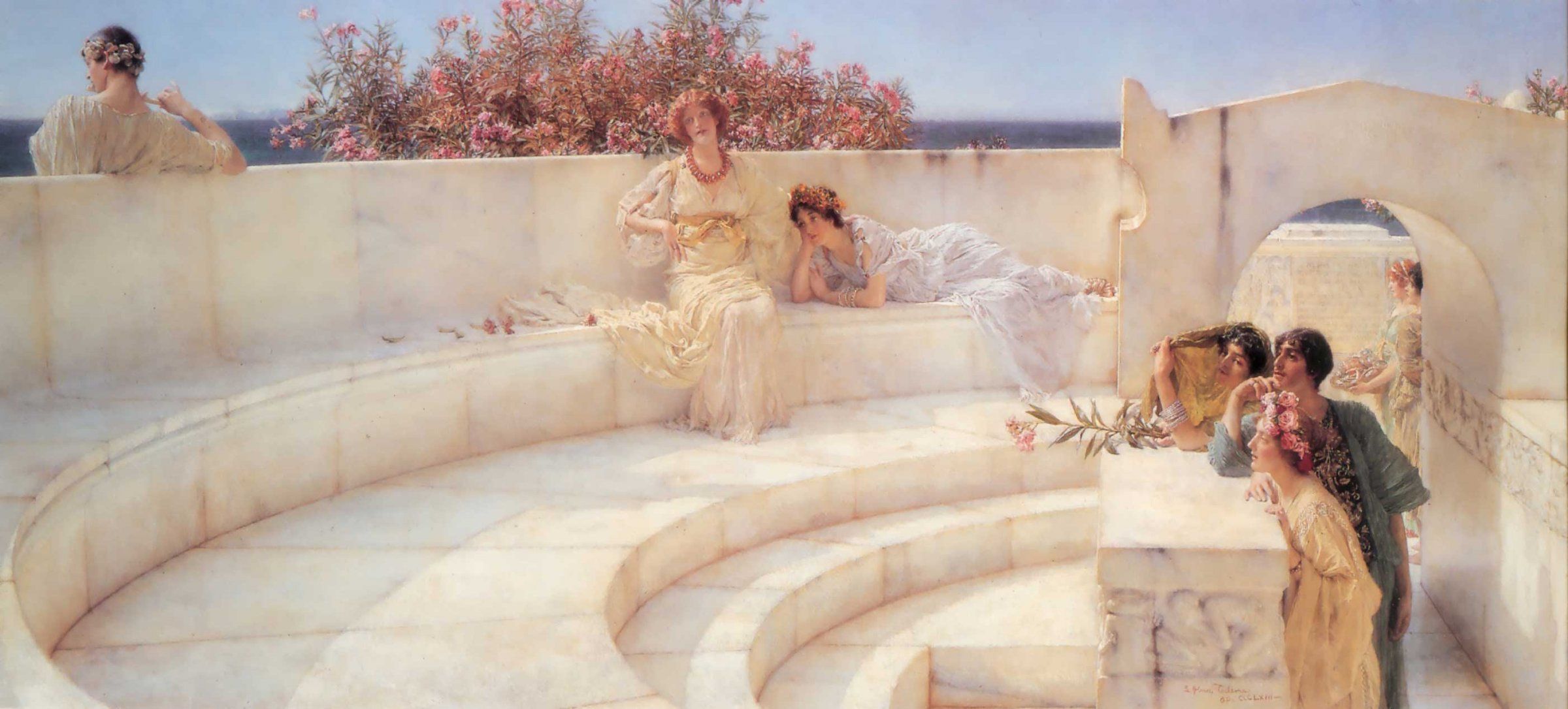 Under the Roof of Blue Ionian Weather - Alma-Tadema Lawrence (1903).jpg