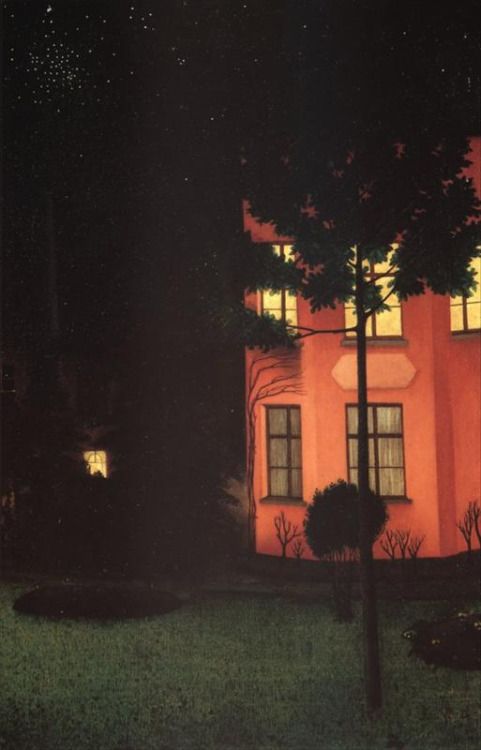 William Degouve de Nuncques - The Pink House, 1892.jpg