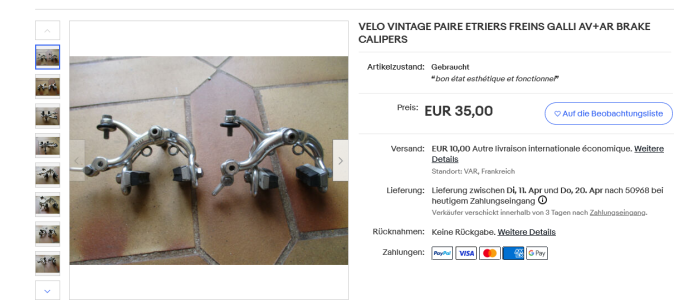 Screenshot 2023-04-02 at 23-37-33 VELO VINTAGE PAIRE ETRIERS FREINS GALLI AV AR BRAKE CALIPERS...png