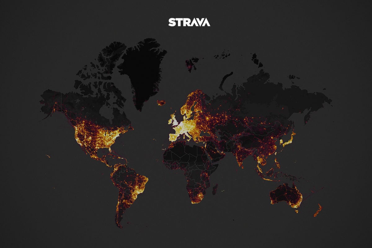 Strava Heat Map zeigt Hot-Spots der Radfahrer: Holland und die Alpen glühen