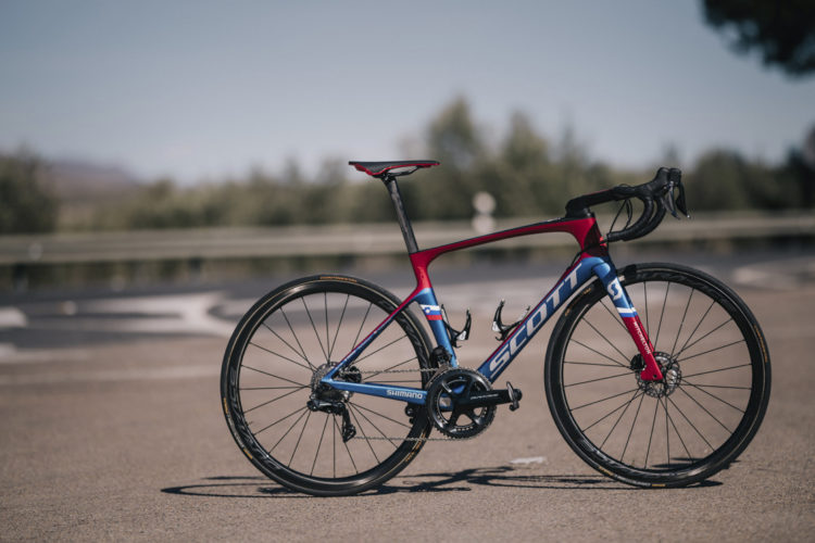 Rennräder der Pro-Teams: Neues Scott Foil Disc Special Edition von Luka Mezgec