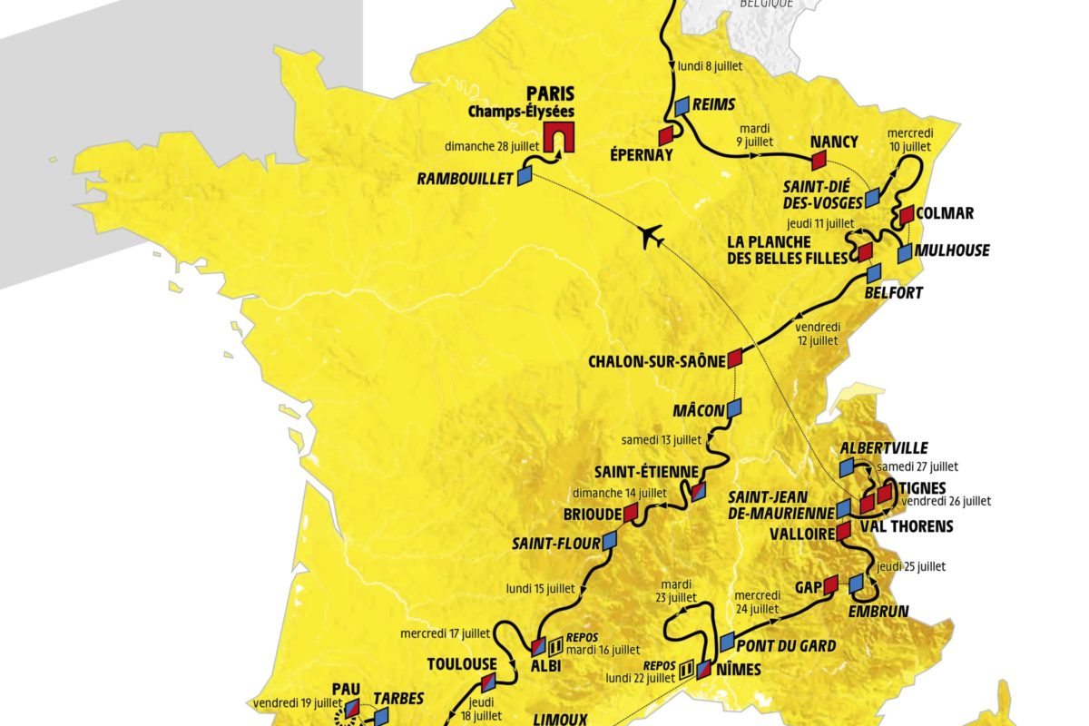 Tour de France 2019: Die Etappen in der Übersicht