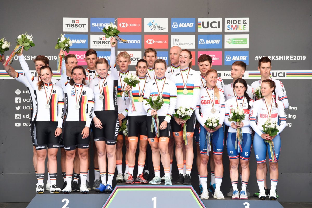 Rad WM 2019: Deutsche sichern Silber im Mixed TT