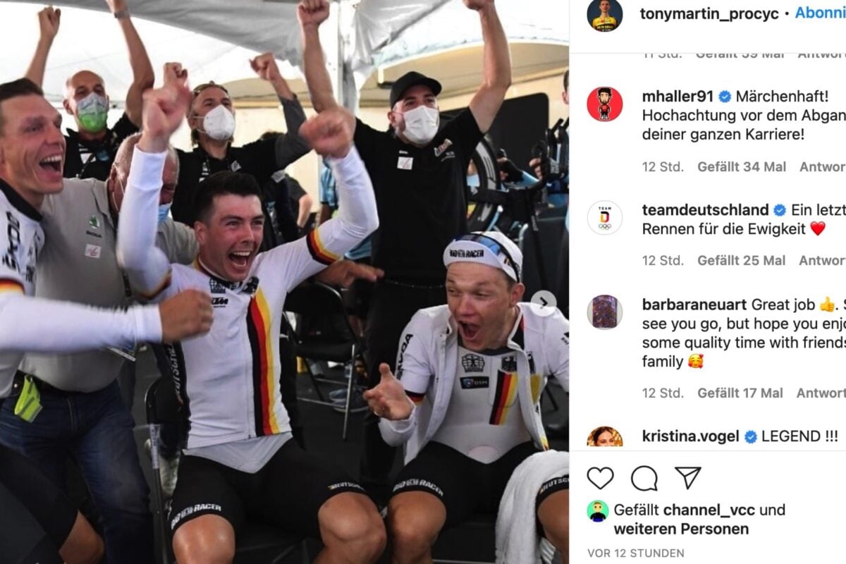 Rad WM 2021 – Gold für Mixed-Staffel: Tony Martin feiert Traum-Abschied