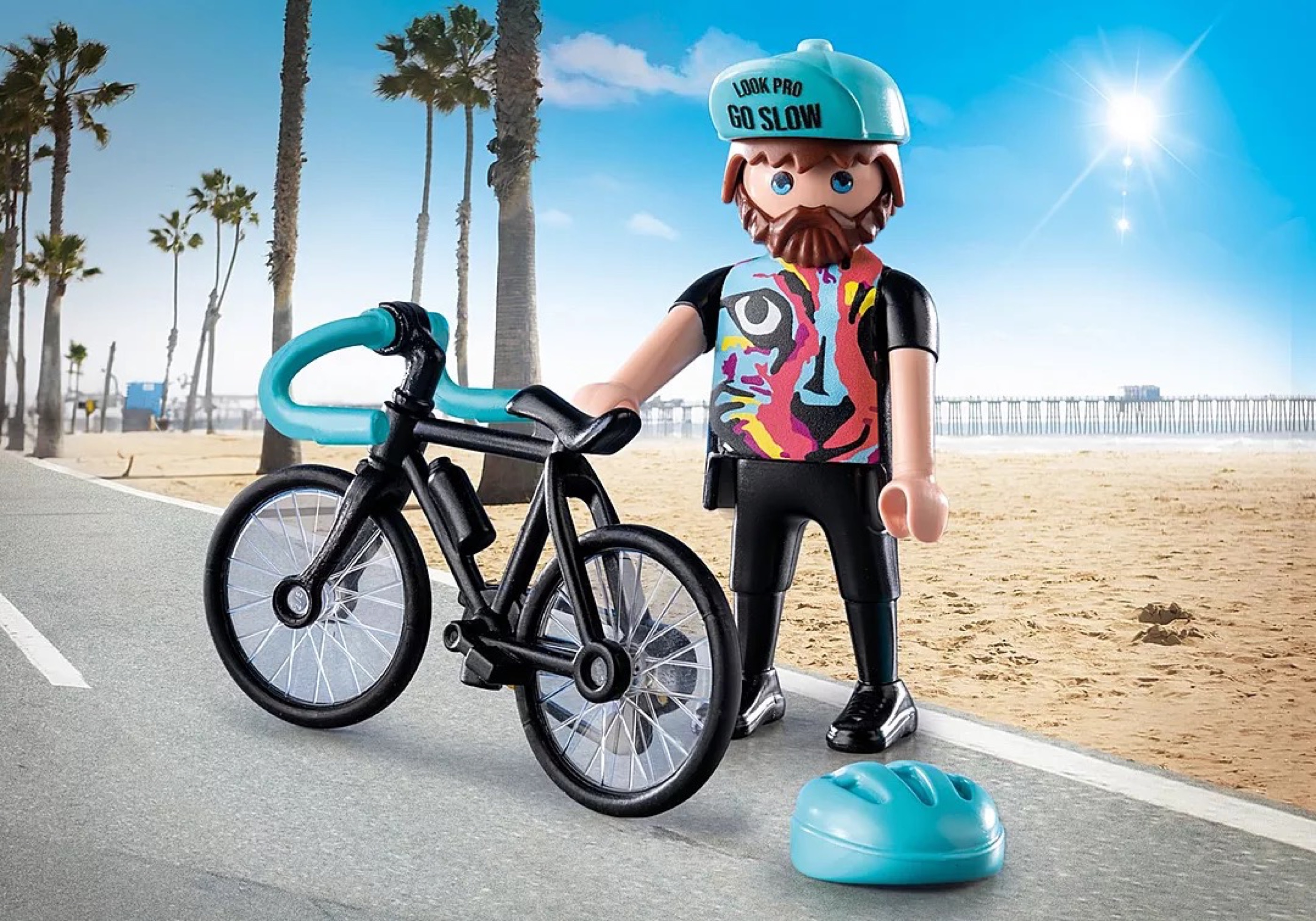 Playmobil-Rennradfahrer-Paul-Ripke-mit-Rad-und-Helm