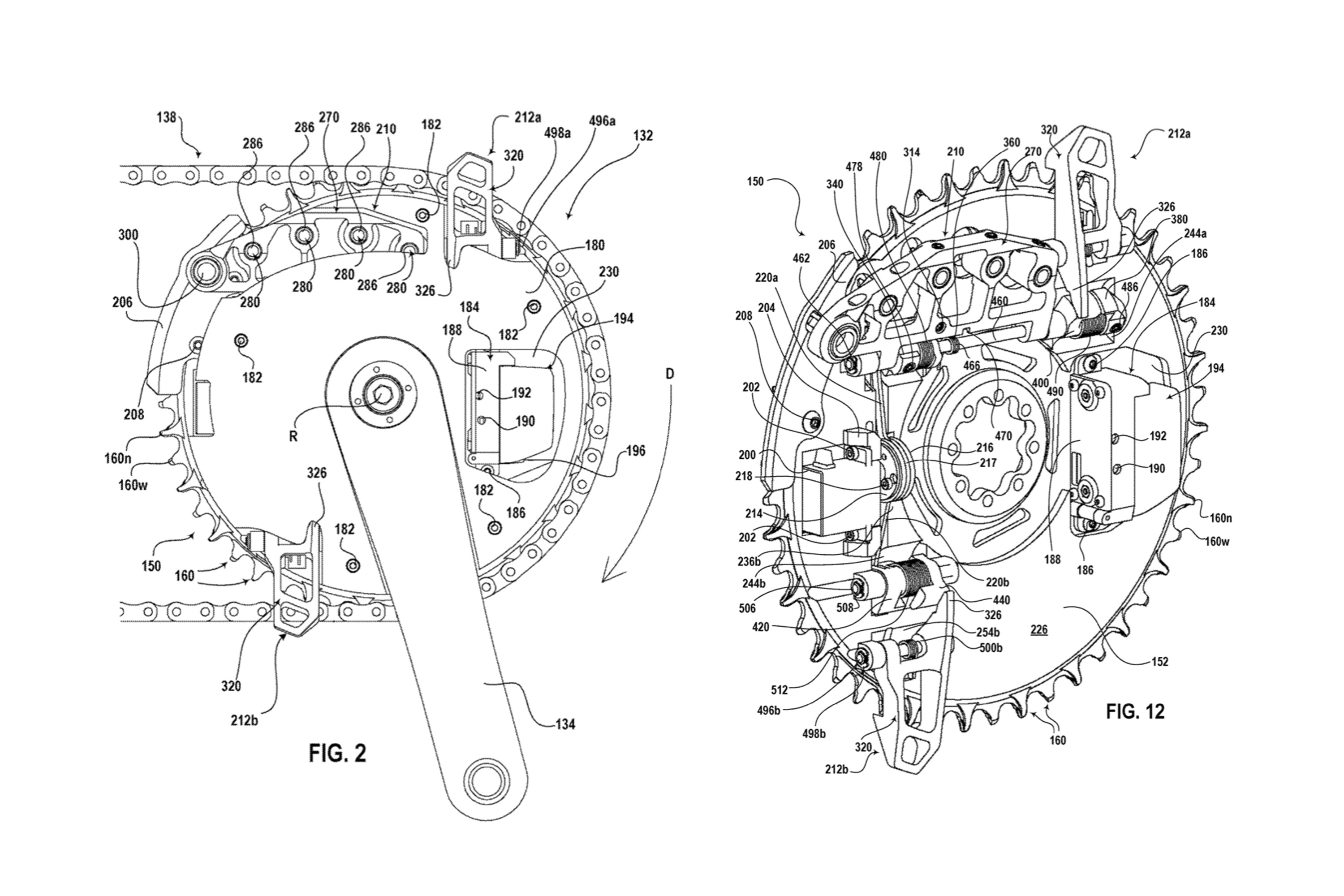 Neues SRAM-Patent für Umwerfer: 2-fach Schaltung im Kettenblatt?