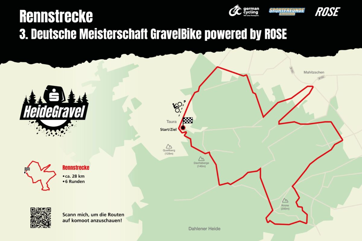 Deutsche Gravel Meisterschaft 2025: 180 km-Königsstrecke in Sachsen